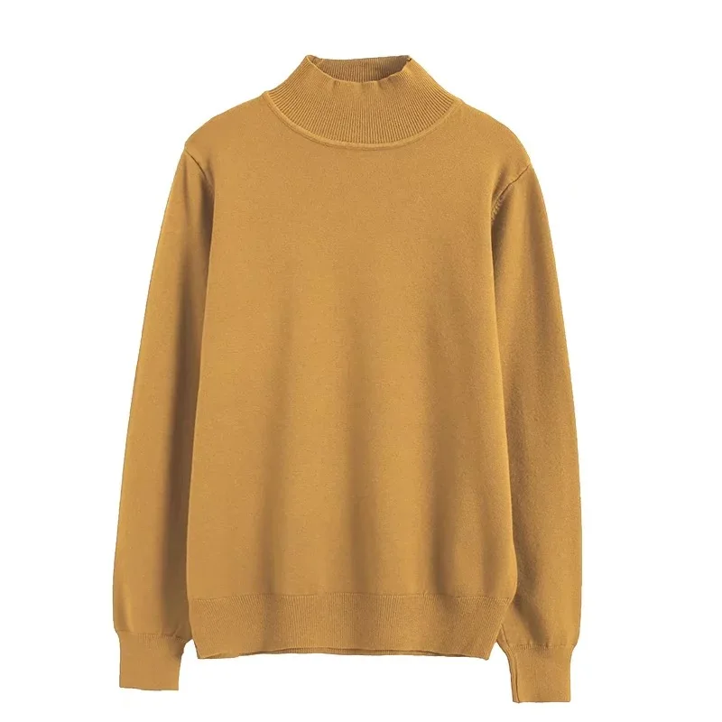 

Winter New Multicolor Small Turtleneck Knit Ladies Warm Sweater White