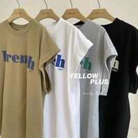 short sleeved men and womens summer simple port style loose all match t shirt clothing women y2k tops clothing women harajuku