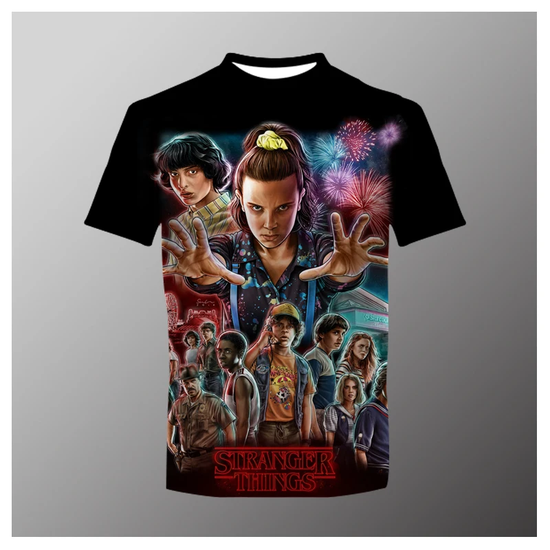 

2022 New Summer 3D Anime Cartoon Printing Custom Polyester T-Shirts Casual Men's Parent-child Wear Street Oversized Fashion Cool