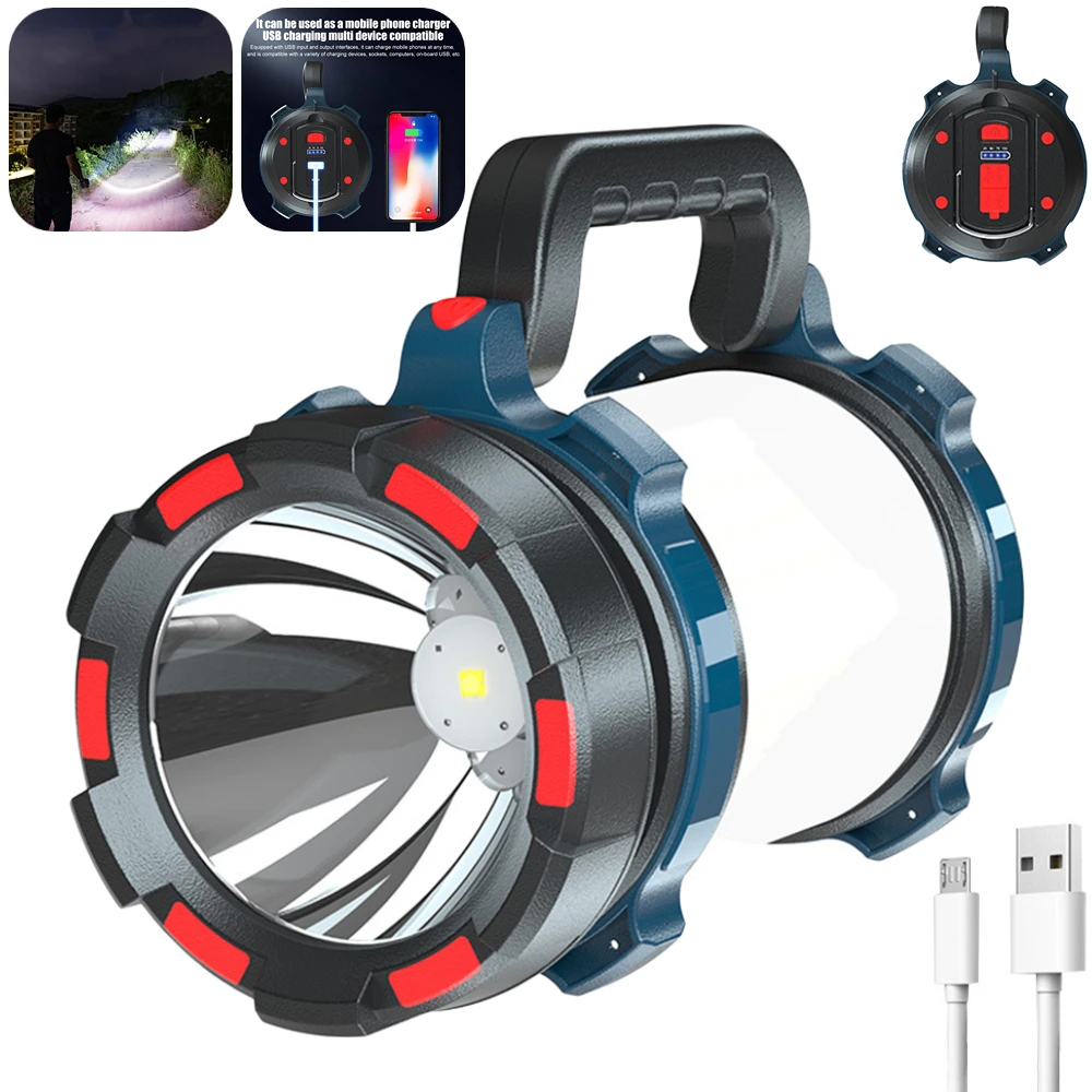 

Camping Lanterns USB Rechargeable Power Bank Camping Flashlight Waterproof Led Portable Camping Lamp Torch Flash Searchlight