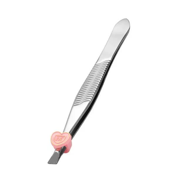 

NEW IN Tweezer Stainless Steel Beauty Clip Slant Tip Flat Tip Eyebrow Tweezer Clip for Eyebrow Trimming Face Hair Removal Tools