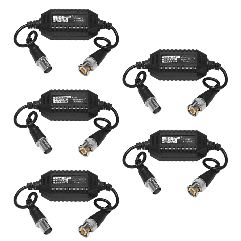 

5X Coaxial Video Ground Loop Isolator Balun BNC Male To Female For CCTV Camera