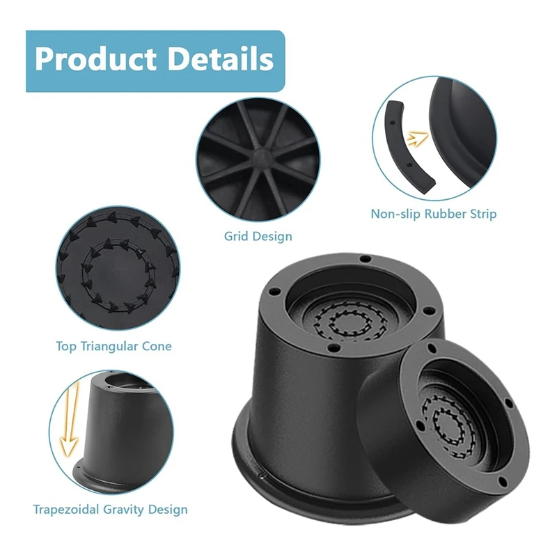 3-дюймовые подъемники для кровати больших нагрузок до 6000 фунтов 8 упаковок