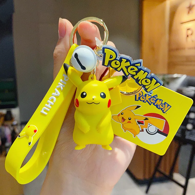 Купи Genuine Pokemon Hand-made Model Pikachu Keychain For Women Children Cute Treasure Pendant Car Key Chain Kids Toys Birthday Gifts за 205 рублей в магазине AliExpress