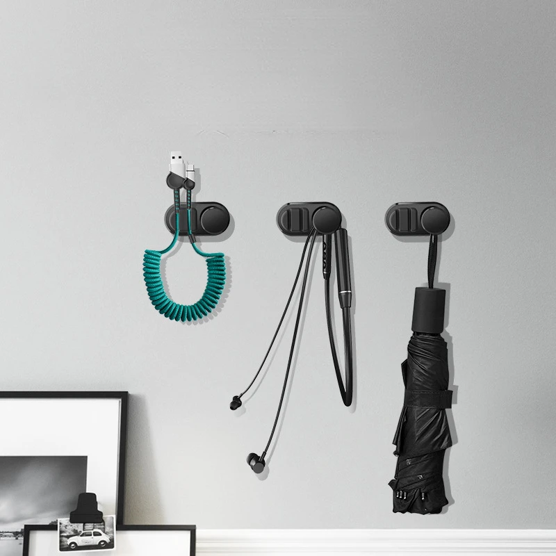 

Wall Hook Self Adhesive Multifunctional Fastener Clip for USB Cable Key Hanger Bag Holder Auto Car Hook Home Storage Organizer