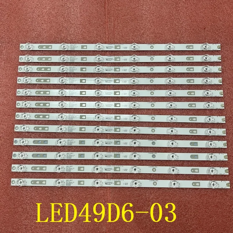 

4set=48pcs LED strip for Haier FD4951A-LU G49Y LED49D6-03(A) 30349006203 LED50D6-ZC14AG-03 LE50U6500TF LS49AL72 LE48D19S