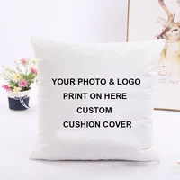 personal customized cushion cover photo printed design throw pillowcase home decorative square pillow case for diy wedding gift
