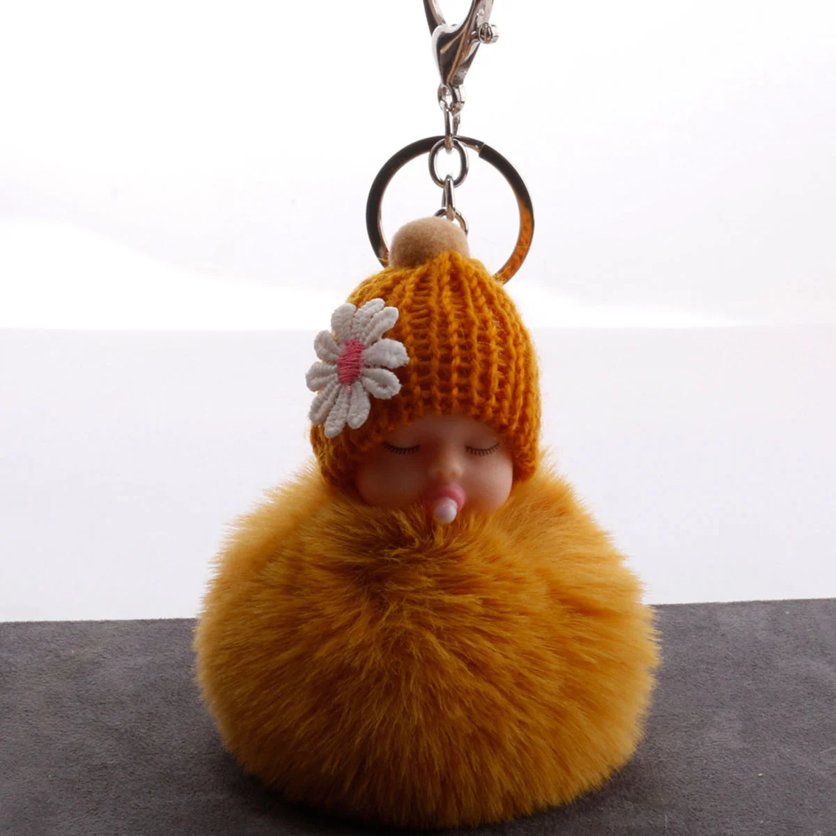 

Coheali Doll Head Mini Doll Head Soft Plastic Toy Doll Repainting Doll Key Ring Keychain Making Bjd Makeup Hand Painting Dolls