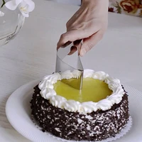 new plastic stainless steel cake pie slicer server cake cutters cookie fondant dessert tools kitchen gadget