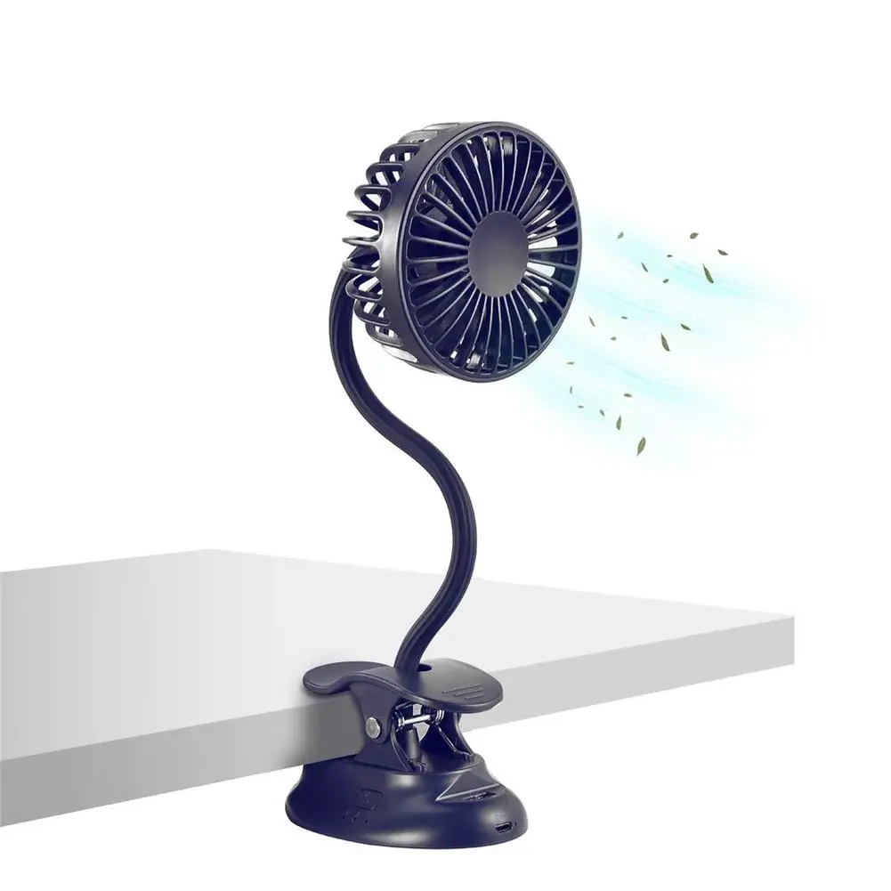 

Portable USB Chargeable Clip On Fan 3 Speeds Battery Powered Desk Fan Flexible Conditioning Usb Mini Wind Power For Beach Home