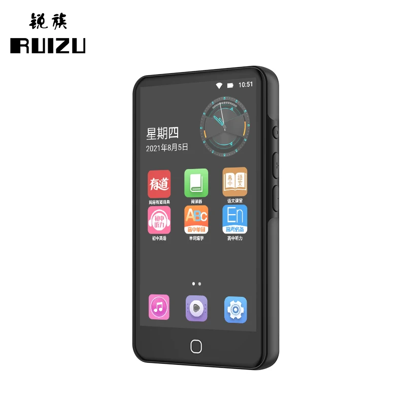 Newest RUIZU H5 mp4 Player Bluetooth Wifi Android Full Touch Screen MP3 4.5 Inch 16GB Music Reproductor  With Speaker,FM,E-book