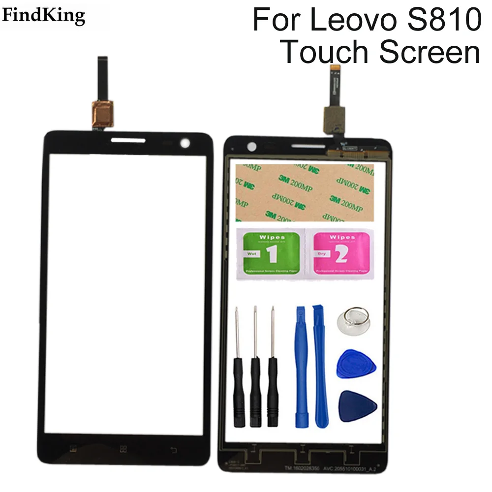 

Сенсорный экран для мобильного телефона Lenovo S856 S810T S810 сенсорный экран Переднее стекло дигитайзер панель объектива сенсор инструменты Беспл...