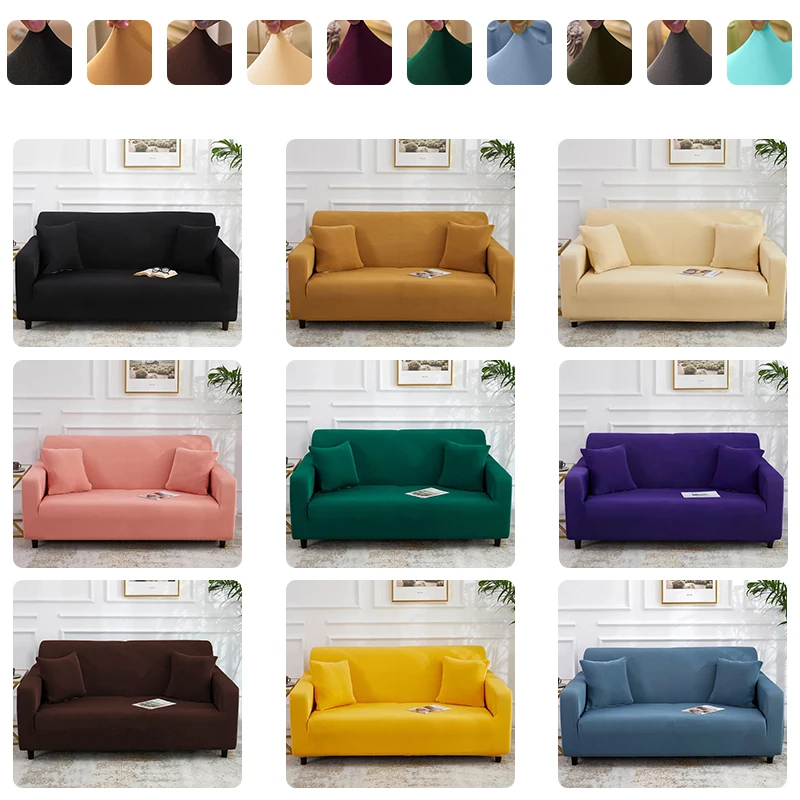 

23 Colors Sofa Cover Breathable Elastic Cheap Sofa Protect Sofa All-Inclusive Fashion Pattern Couch Cover For Living Room