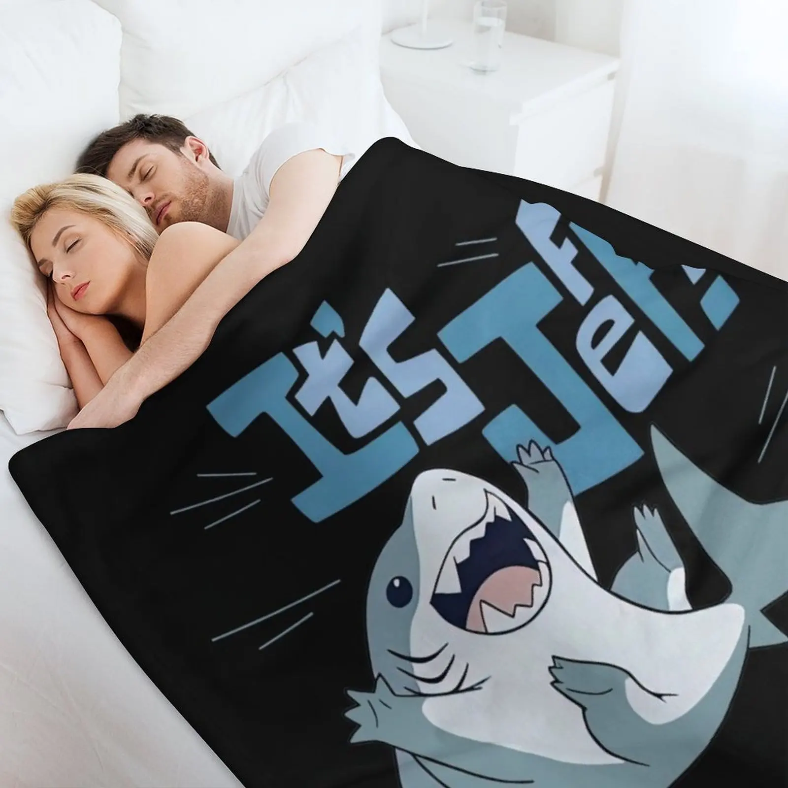 Пушистое одеяло Jeff The Landshark