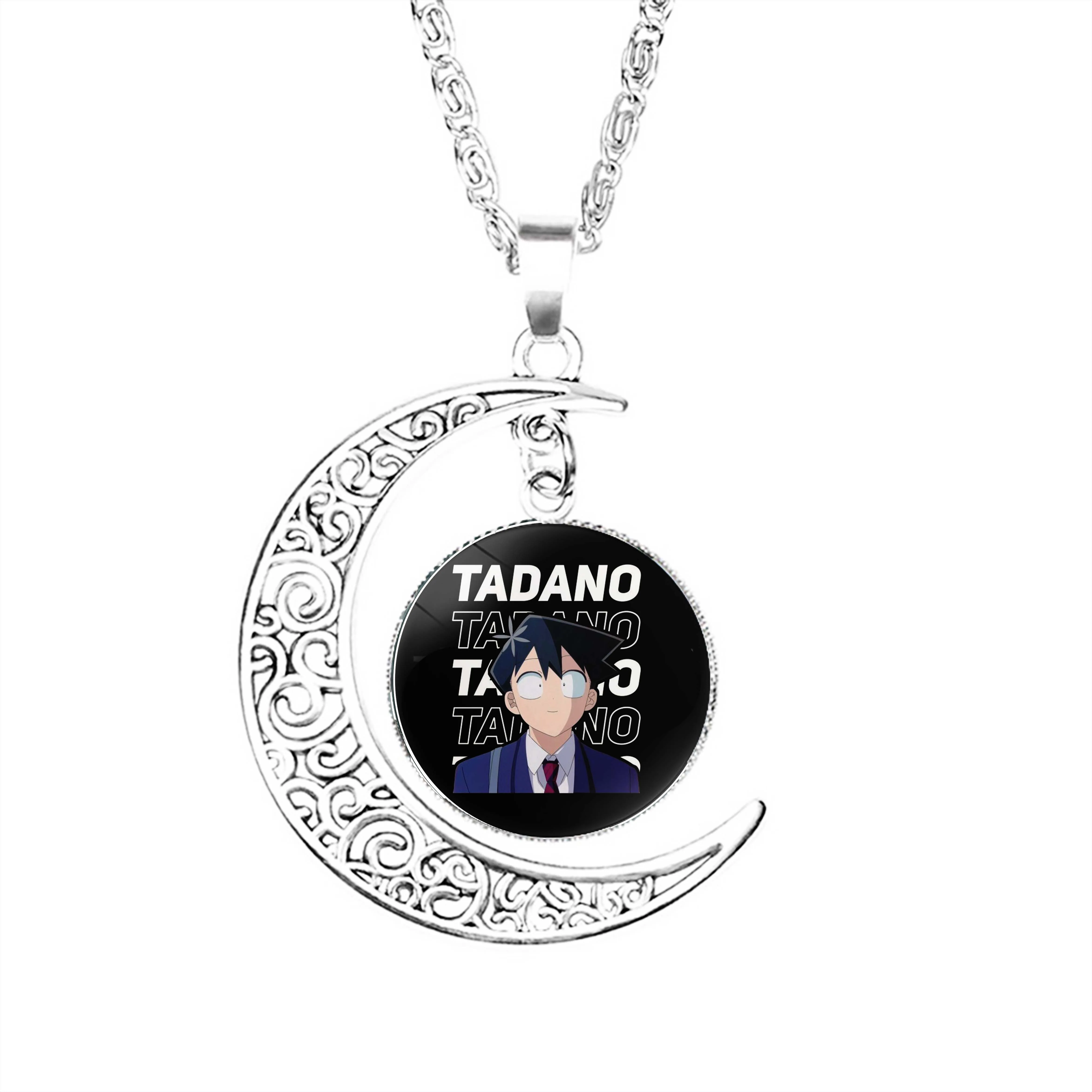 

Komi Can T Communicate Tadano Moon Necklace Gifts Glass Boy Jewelry Charm Fashion Stainless Steel Lovers Girls Chain Women