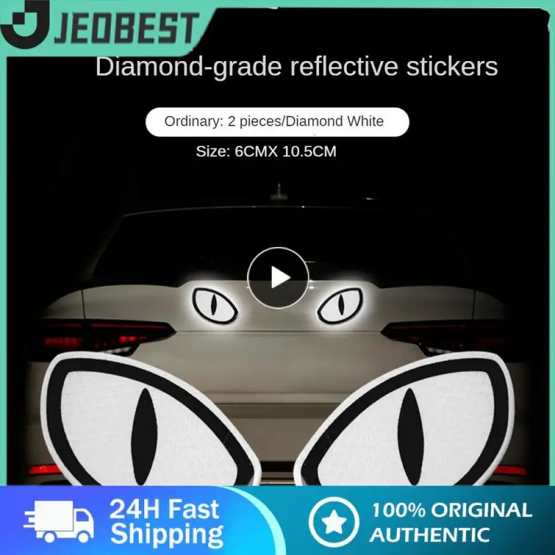 

Environmentally Friendly Glue Reflective Stickers For Safety Tips Universal Car Safety Warning Reflective Sticker Portable