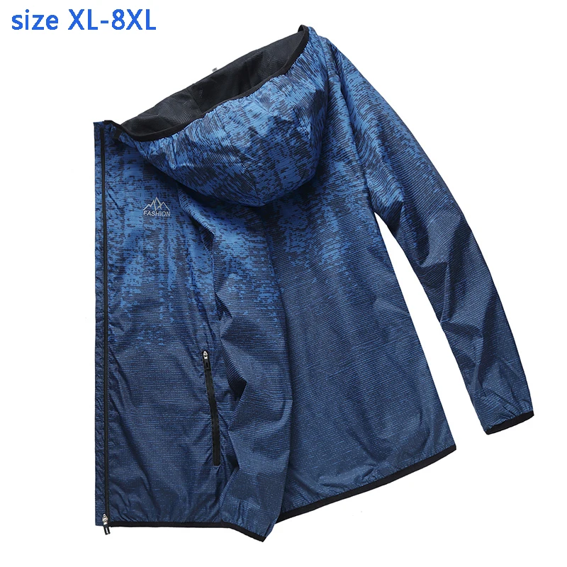 

new arrival fashion super large Spring Autumn Jacket Casual Thin coat Men casual Men's plus size XL 2XL 3XL 4XL 5XL 6XL 7XL 8XL