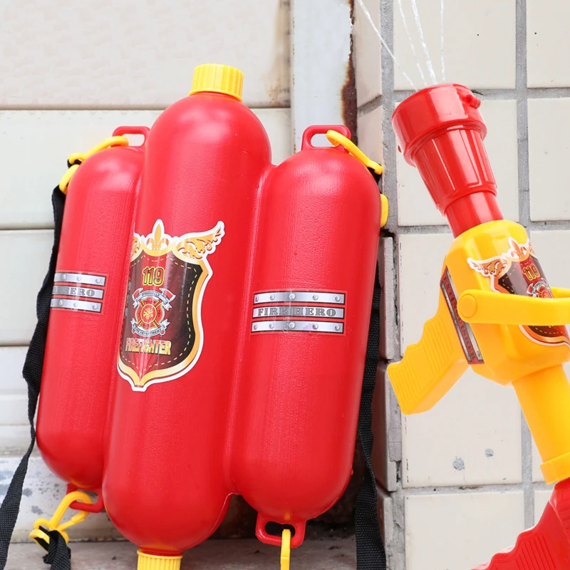 

Fireman Extinguisher Water Guns Backpack Water Shooter-blaster Beach Pool Toy Outdoor Kids Fireman Cosplay Pistola Extinguisher