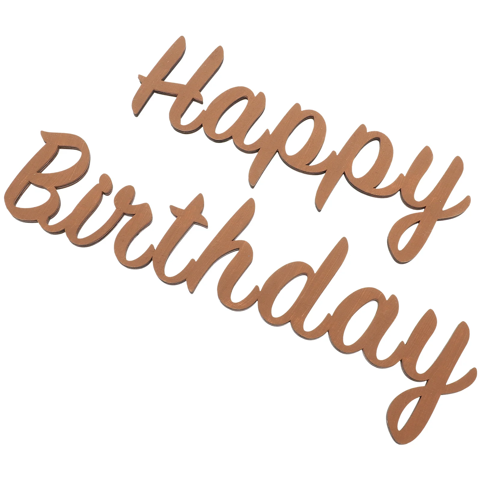 

Birthday Party Decoration Alphabet Wall Decals Wood Letters Paper Cut Happy Words Wooden Signs