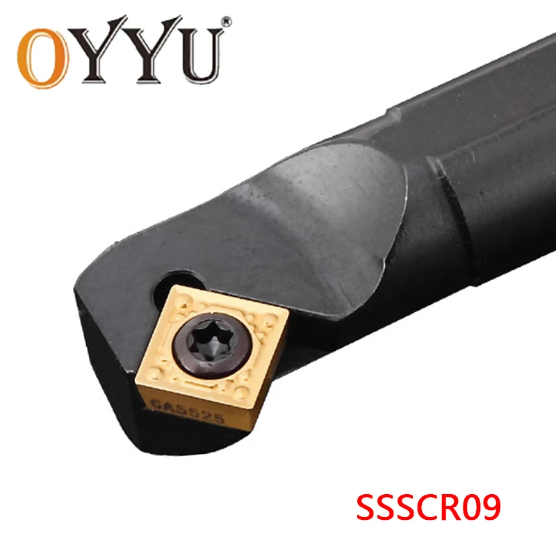 

OYYU SSSCR09 SSSCR/L Lathe Boring Bar S12M S14N S16Q S25S S12M-SSSCR09 S20R-SSSCR09 Internal Turning Tool CCMT09 Carbide Inserts
