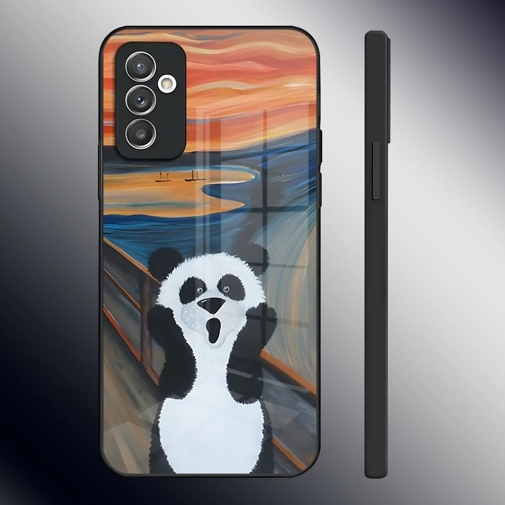 Munch Vintage Oil Painting Fine Art Phone Case For Samsung S24 Ultra S23 S22 S20 Fe S21 Plus A54 A34 A24 A53 A13 A16 Glass Cover