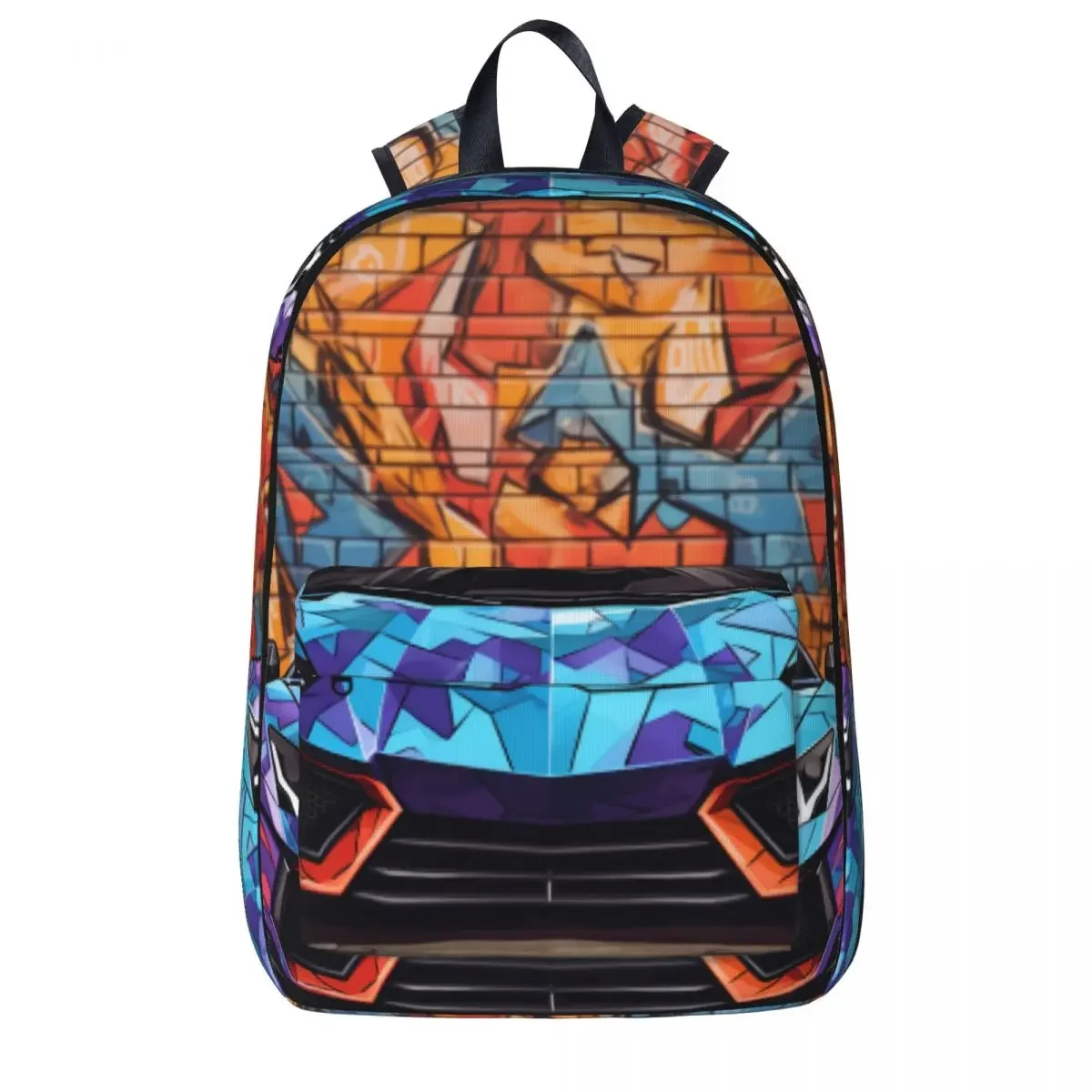 

Luxury Sports Car Backpack Wall Graffiti Various Styles Outdoor Style Backpacks Youth Stylish School Bags Custom Big Rucksack