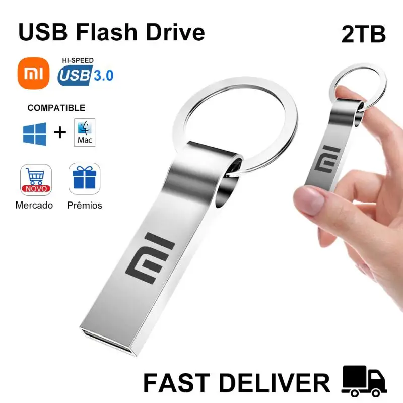Xiaomi Usb 3.0 Usb Flash Drivers High Speed Key Usb 2TB Flash Memory Stick Pen Drive 128GB 1TB 2TB Usb Stick Data Backup Storage