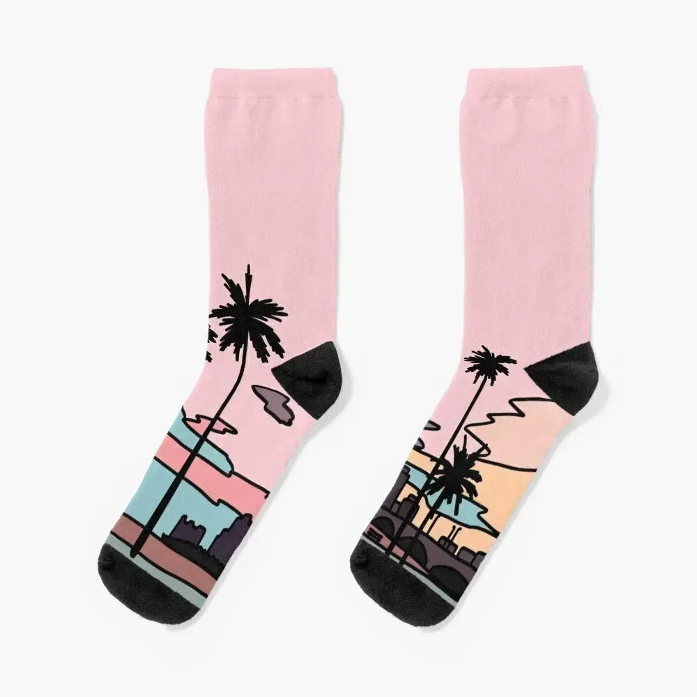 Florida sunset от Elebea Socks эстетические зимние термоноски для мальчиков женские