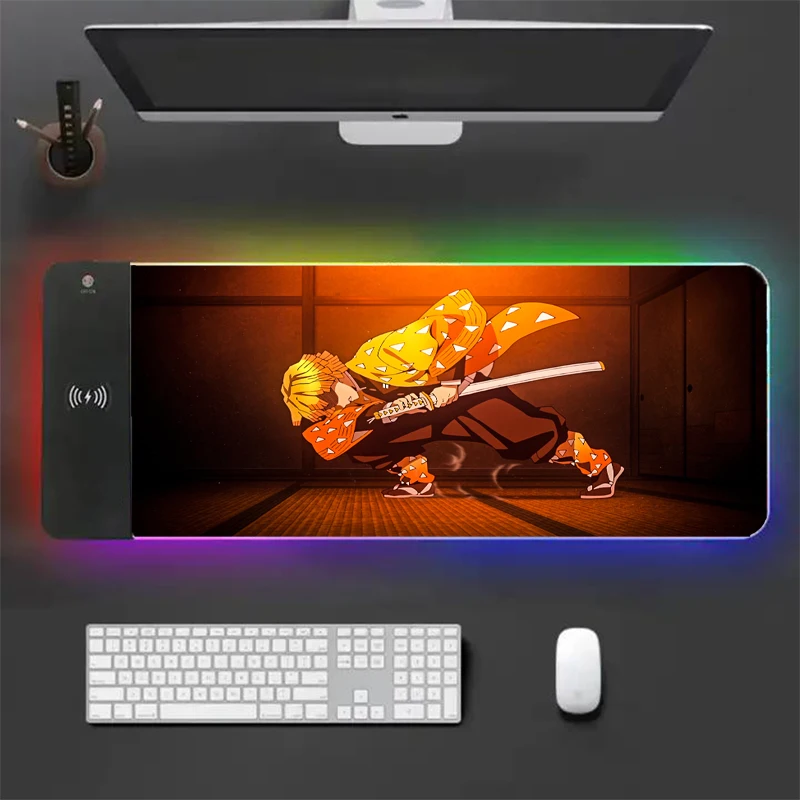 

Mouse Pad Animes Mousepad Anime Blue Lock Gamer Rgb Smiled Mat Keyboard Led Accessories Candy Candy Girl Carpet Rug Mice Office