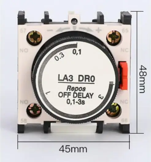 

Контакт задержки включения/выключения VIDONIA LA3DR0 для контактора CJX2