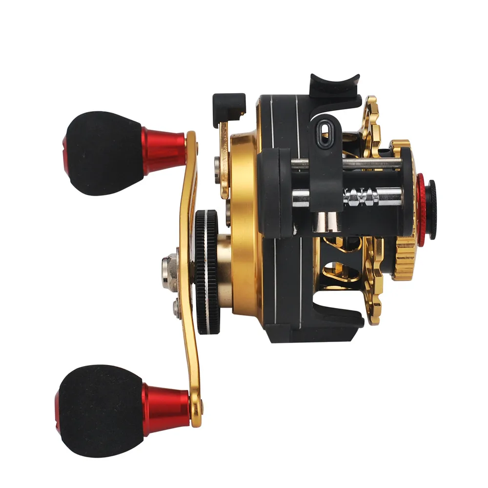 All Metal Raft Fishing Reels Fly Anti-slip Left / Right Handle Winter Ice Reel Feeder Drag Tackle Gear Equipment |