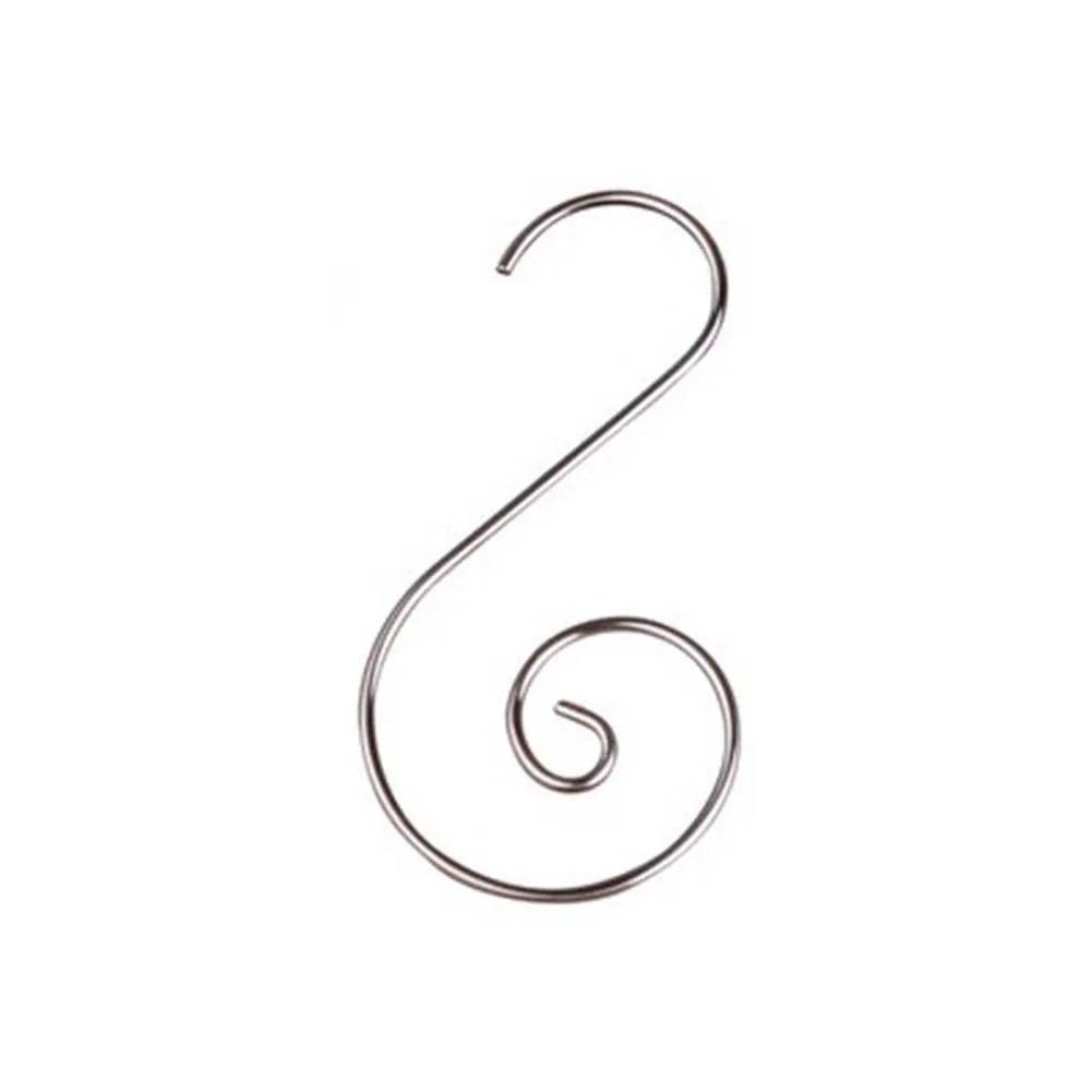 

20 шт. стальные елочные орнаменты, крючки, шарики в форме S, украшения для рождевечерние, рождественские украшения для дома