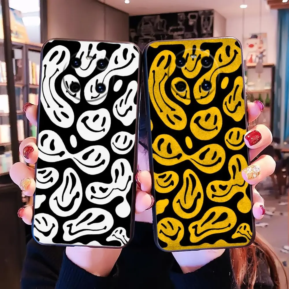 

Funda Coque Case For Huawei P10 P20 P30 P40 P50 P50E Mate 10 20 40 RS Lite E 5G Pro Plus Capa Case Funny Cute Trippy Smiley Face