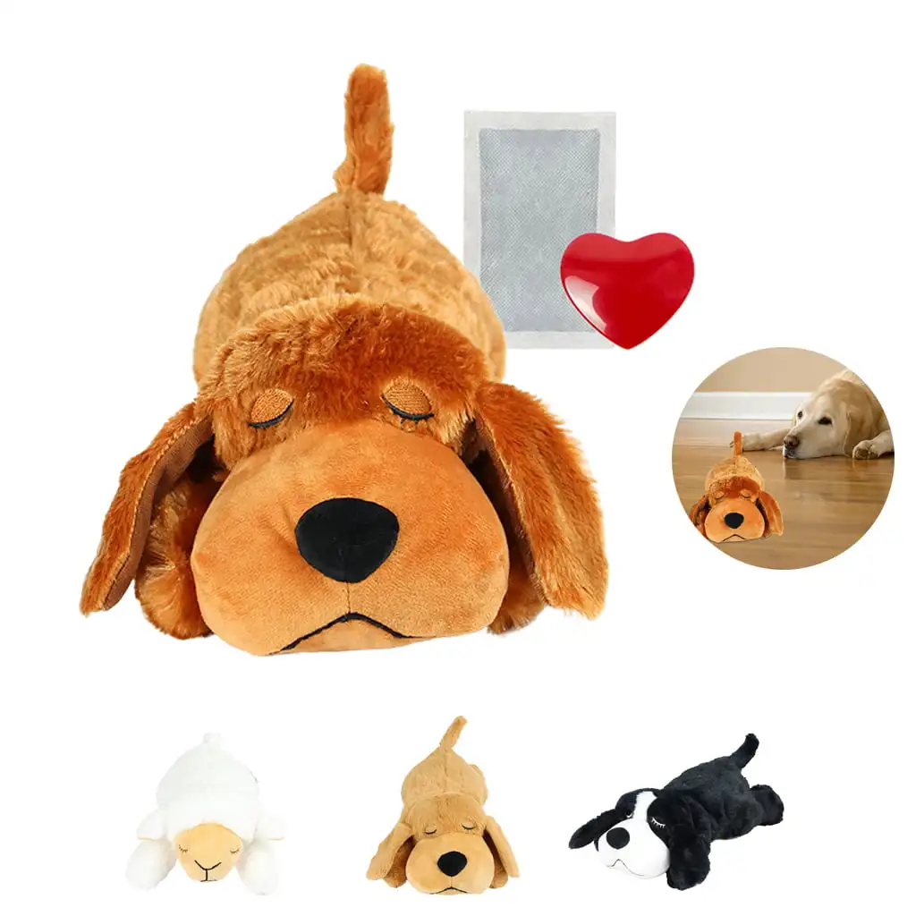 

Stuffed Toy - Pet Anxiety Relief and Calming Aid, Dark Brown Training Toys Pet Accessories