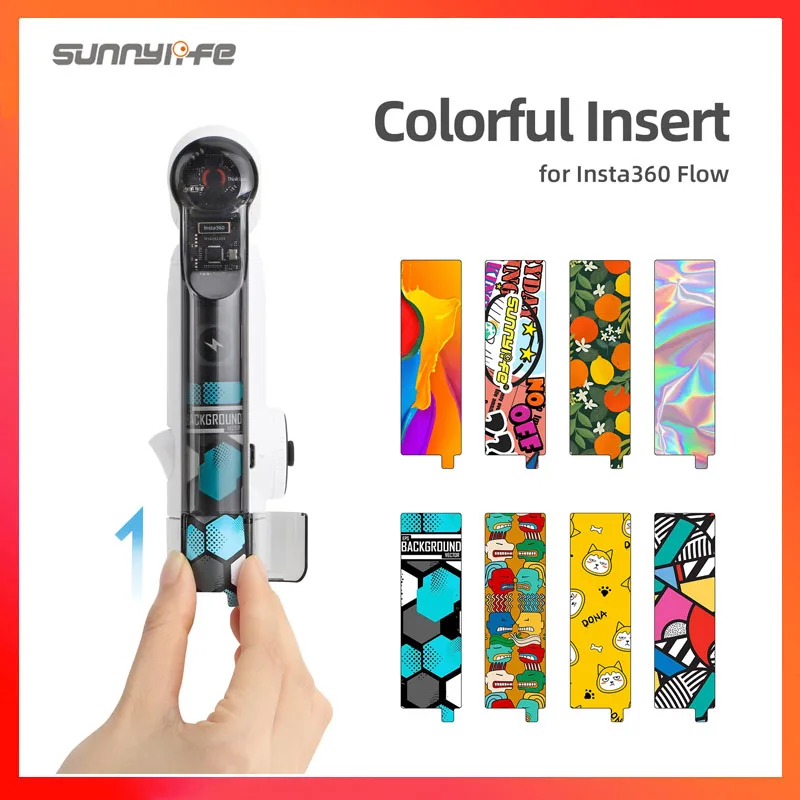 

Sunnylife Colorful Insert Cool Trendy PET Card Decals Stickers Handheld Gimbal Accessories for Insta360 Flow