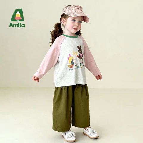 Детская футболка Amila 2026 весна хлопок