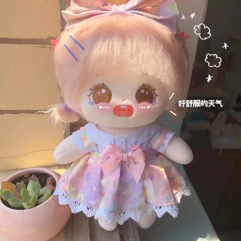 Мини-плюшевые игрушки комплекты одежды 20 см аксессуары повязка для волос платье