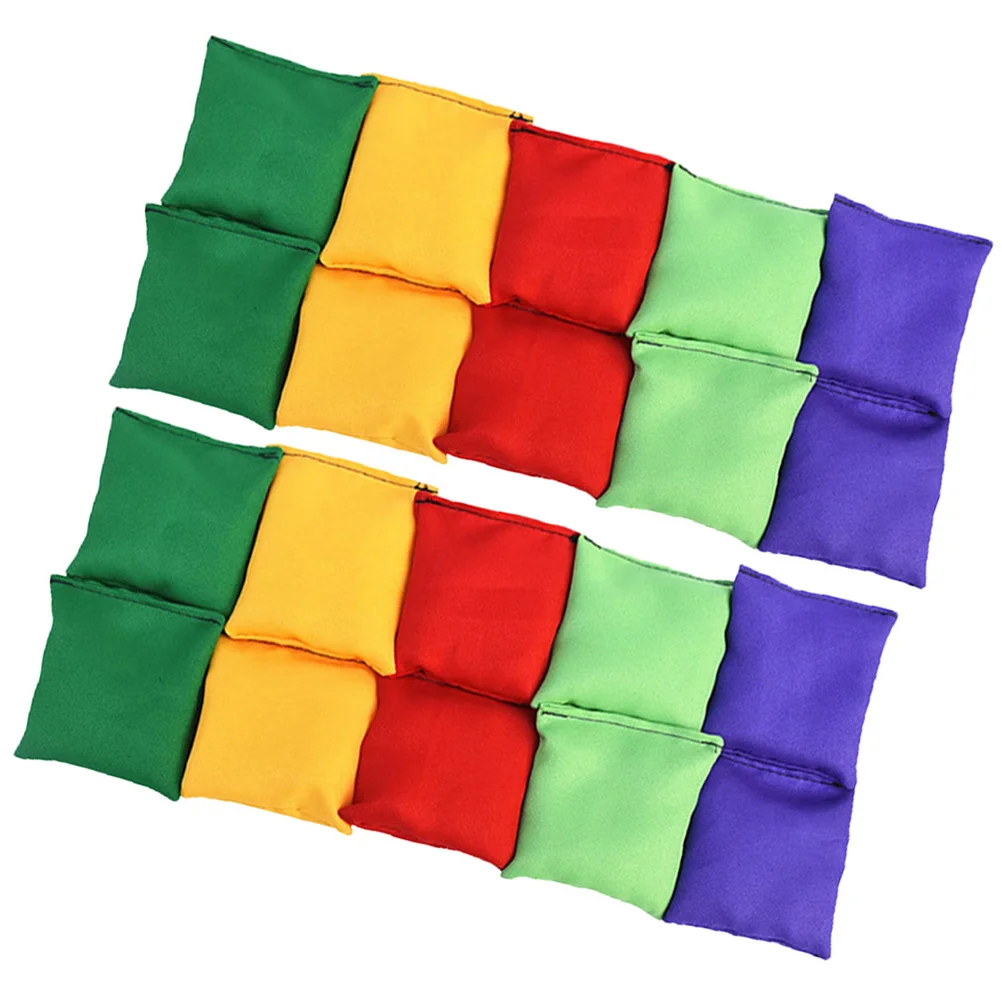 

20pcs Small Bean Bags Outdoor Throwing Game Beanbag Kids Toss Game Props