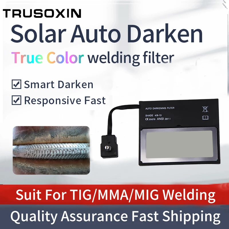 

Solar auto darkening/shading TIG MMA MIG MAG True Color welding filter lens of welding mask/goggles welding helmet/PC outer prot