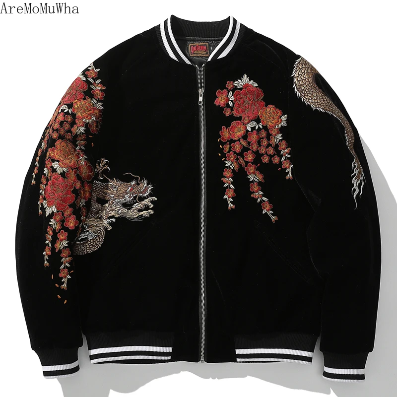 Winter Yokosuka New Heavy Industry Embroidered Cotton Jacket Ssangyong Cotton Jersey Baseball Collar Jacket Men's Trendy M-3XL