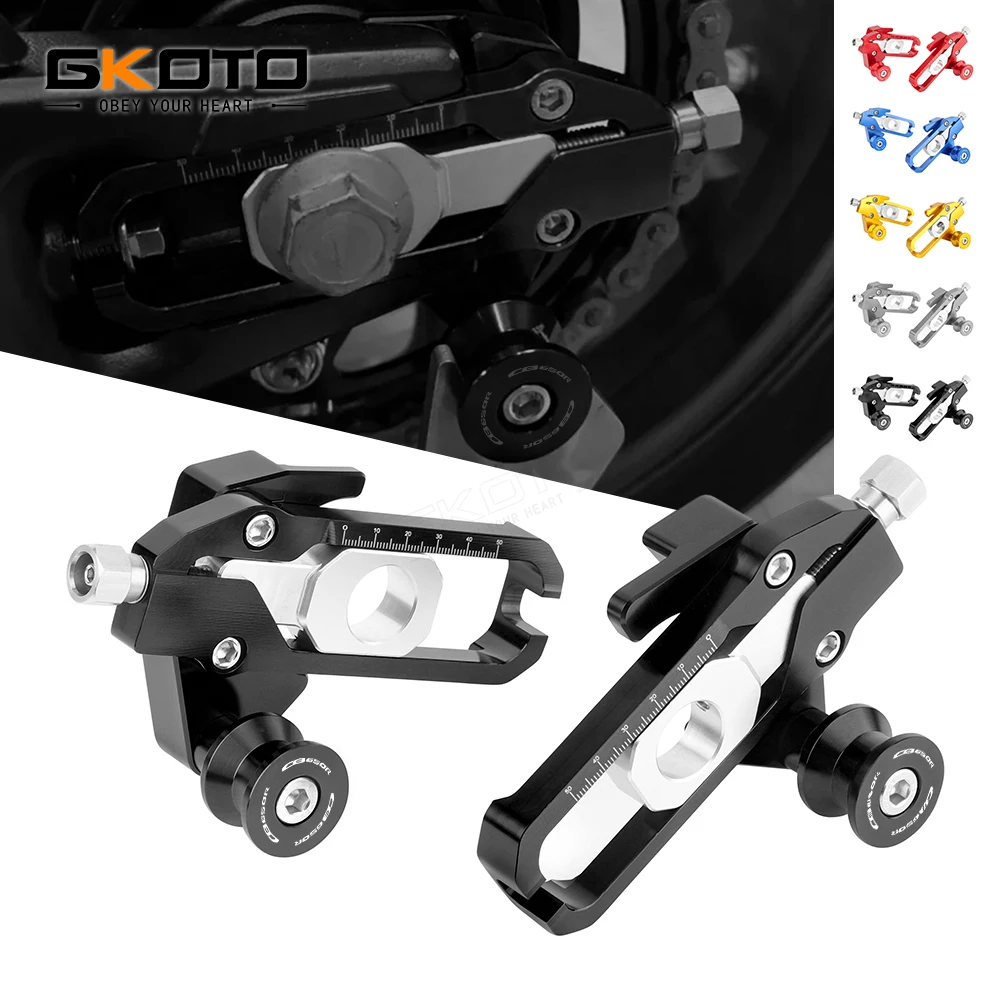 

For Honda CB650R CB 650R 2019 2020 2021 Motorcycle CNC with Catena Coil Tensioners Left and Right Aluminum Chain Adjusters