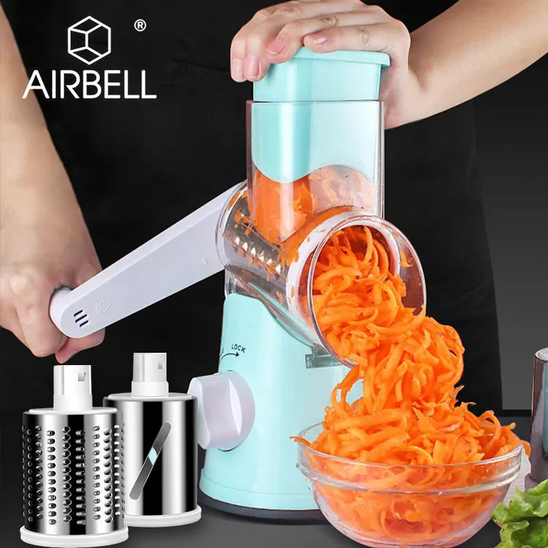 

Vegetable Cutter Manual Desktop Drum Grater For Household Food Processor Home Grater for Round Chopper Mandolin Shredder Potato