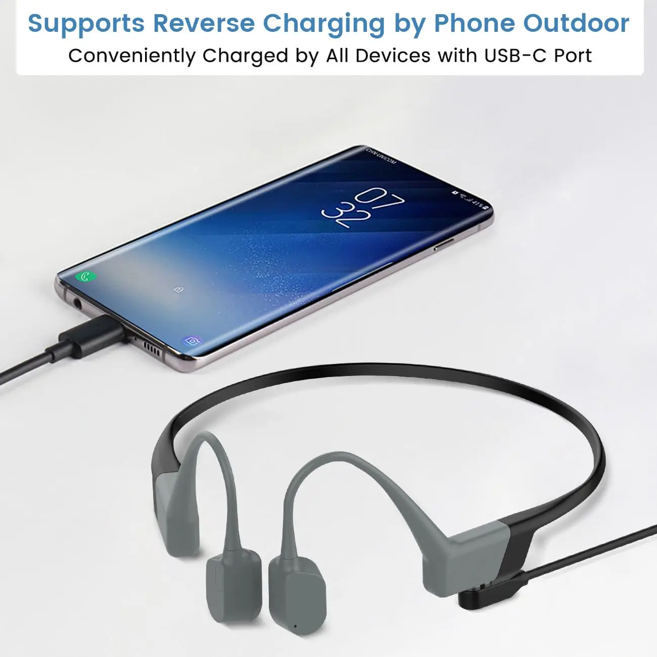 Фото Зарядный кабель для наушников Shokz OpenSwim Pro с костной проводимостью USB/Type-C к магнитным зарядным устройством для гарнитуры Aftershokz S710 №5