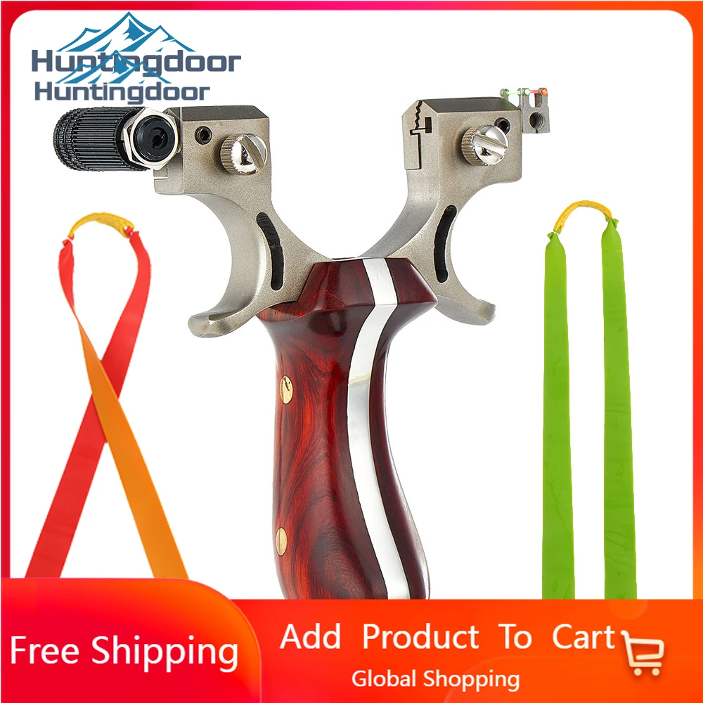 

Huntingdoor съемка Slingshot paintball изогнутая ручка двойная Резиновая лента стальные детали легко установить для занятий спортом на открытом воздухе