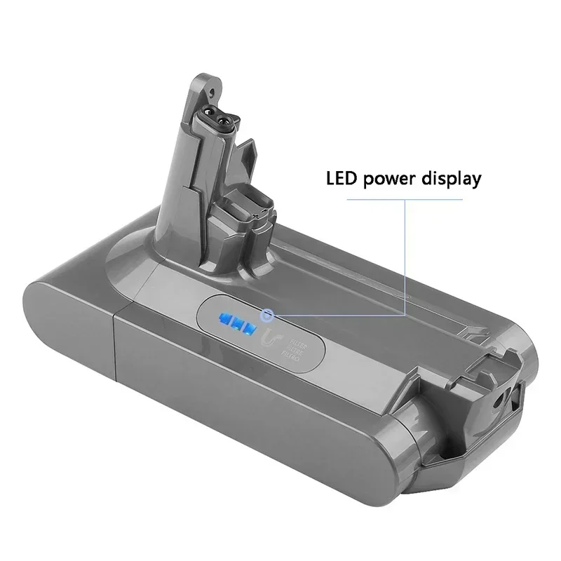 Фото НОВЫЙ Аккумулятор 25.2V 12800mAh, сменный аккумулятор для беспроводного ручного пылесоса Dyson V10 Absolute, Dyson V10 №3