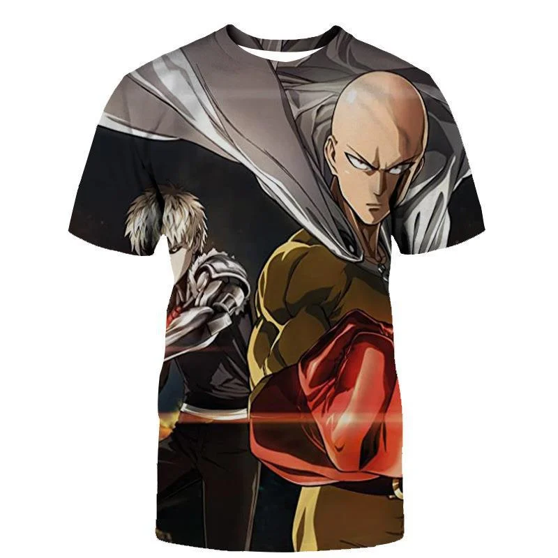 

Cartoon Animes ONE PUNCH-MAN 3D Printed Men 's T Shirts Fashion Summer O-Neck Short Sleeve Casual Manga Tee Shirt Sports Tops
