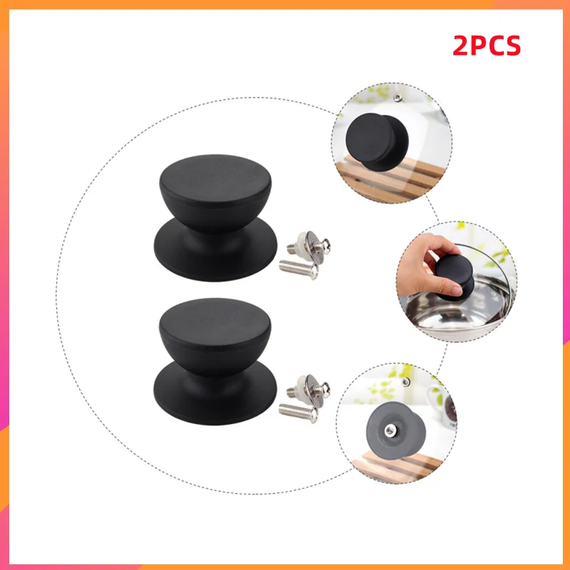 

2PCS Lid Pot Knob Replacement Saucepan Knobs Pan Handle Cookware Resistant Heat Universal Soup Handles Holding Crockhandgrip