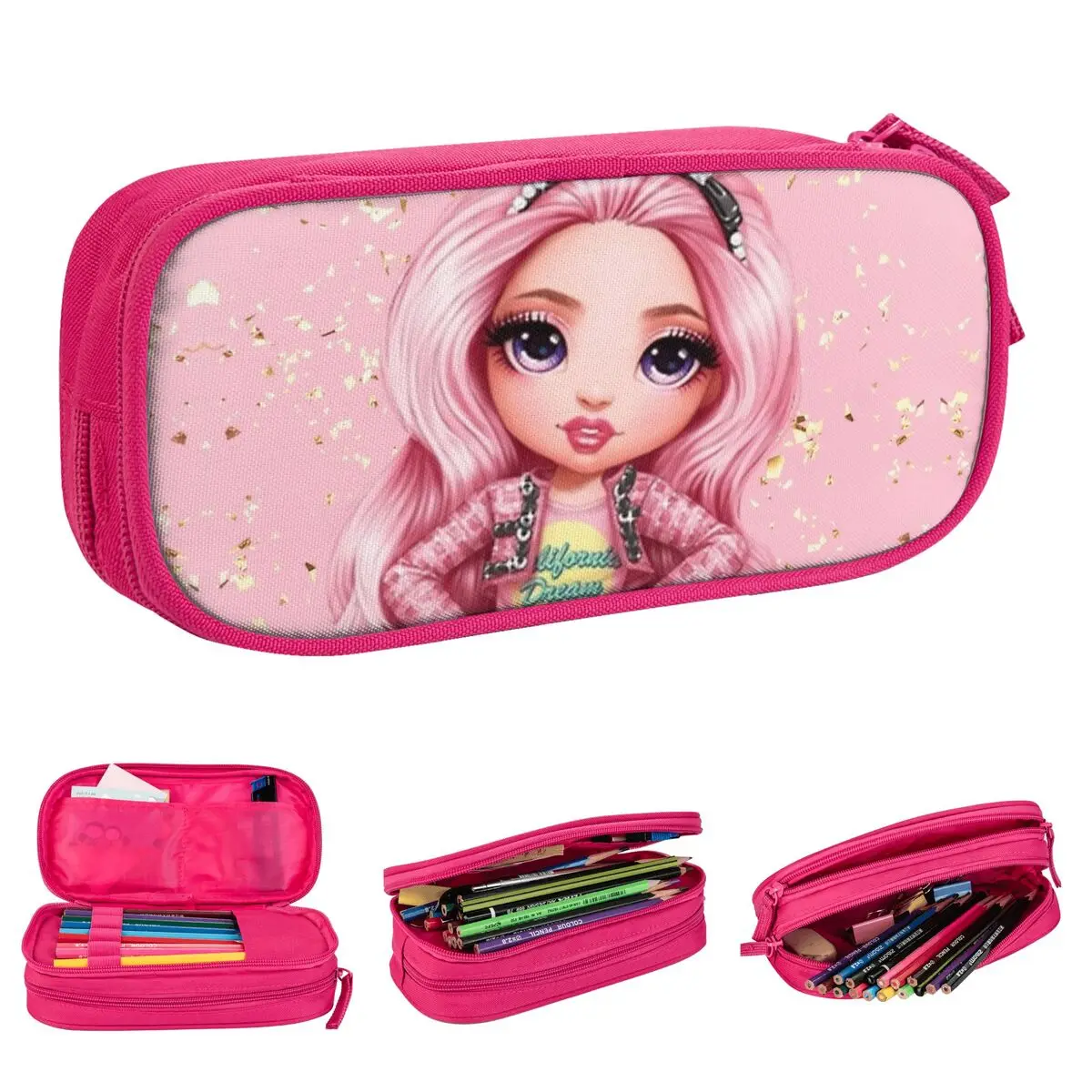Case Pencilcases Pen For Student Large Storage Bags Students School Gifts Stationery