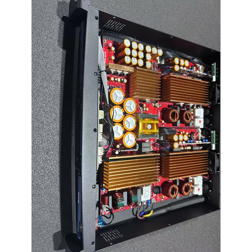 Фото Цифровой усилитель мощности Pro Audio 1.5U, 4-канальный, 4x1600 Вт, для профессиональных звуковых систем №4