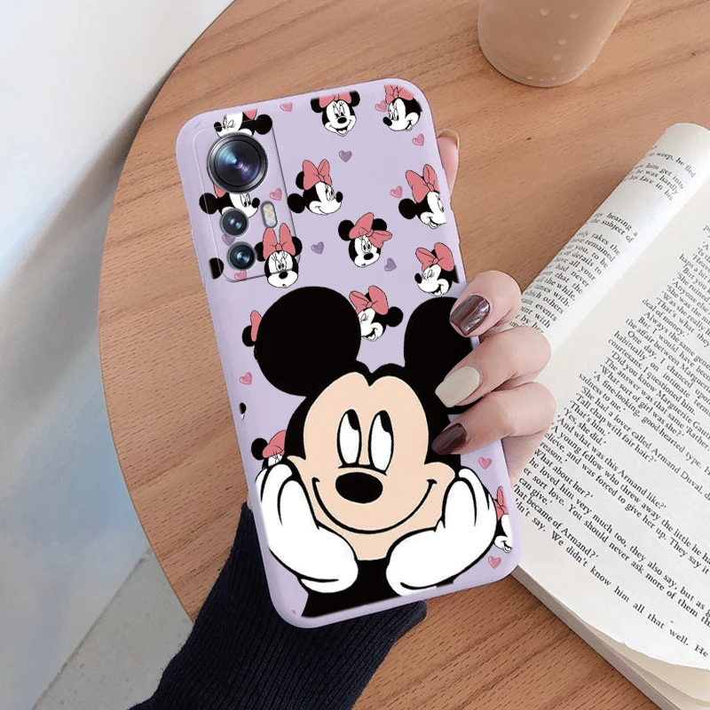 Anime Case For Xiaomi 12 5G Mi12 Lite 12X 12S Back Cover Couple Mickey Mouse Minnie Soft Silicone Cute Coque For Xiaomi Mi 12 5G images - 6